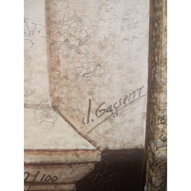 J. Gassent, the Sibyl of Delphi, 1980s, Ceramic & Wood For Sale - Image 3 of 4