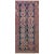 Blue Vintage Persian Shiraz Bohemian Wool Handmade Gallery Size Runner Rug For Sale - Image 8 of 8