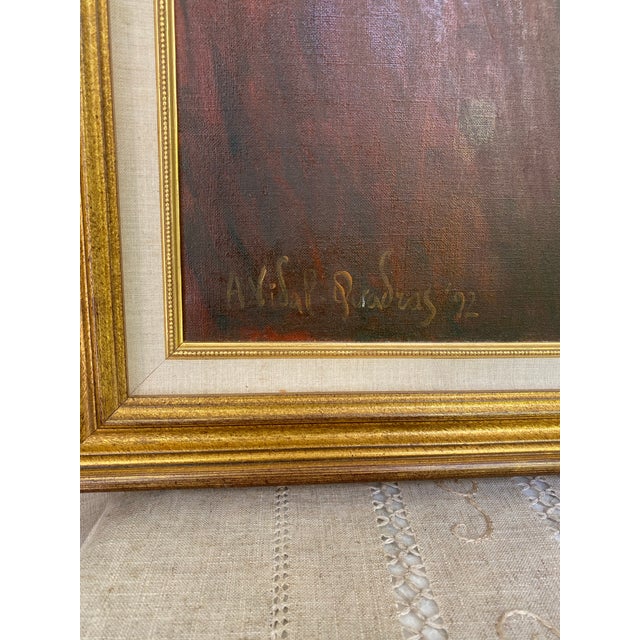1990s Original Oil Portrait & Charcoal Study of Mr. John A. Powers by A. Vidal Quadras, 1992 – Framed Pair For Sale In New York - Image 6 of 12