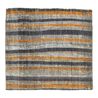 Mini Vintage Rag Rug - 2`4″ X 2`7″ For Sale