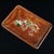 Vintage Chinese Rosewood Tray With Mother of Pearl Bird & Flower Inlay For Sale - Image 9 of 9