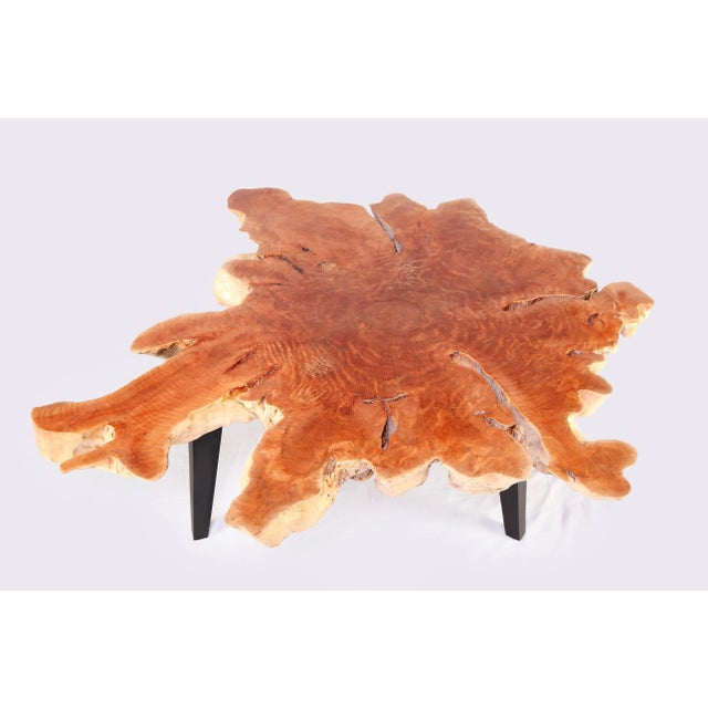 Modern Lychee Living Edge Coffee Table 94 For Sale - Image 4 of 6