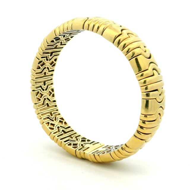 Italian 18k Gold Tobogas-Style Bracelet, 1970s For Sale - Image 10 of 11