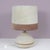 Suede Upholstered Table Lamp, France, 1970s For Sale - Image 6 of 7