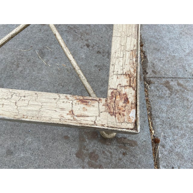 1960s Wrought Iron Rustic Glass Coffee Table For Sale - Image 10 of 12