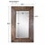 Generous 10" wide frame with antiqued hickory undertones, light gray wash and burnished distressing. Mirror has a generous...