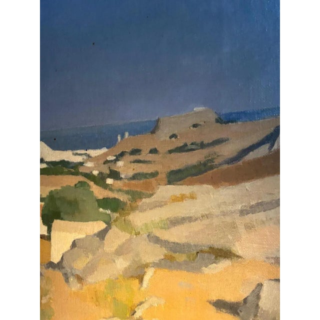 1960s Edouard Arthur, Greece, Oil on Canvas, 1966 For Sale - Image 5 of 8