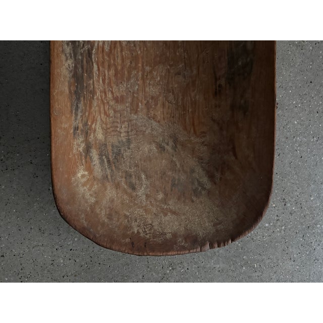 Late 20th Century Late 20th Century Carved Wood Trough For Sale - Image 5 of 11