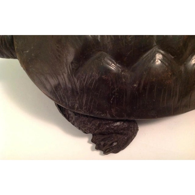 Bronze Vintage Bronze Turtle Figurine For Sale - Image 8 of 11