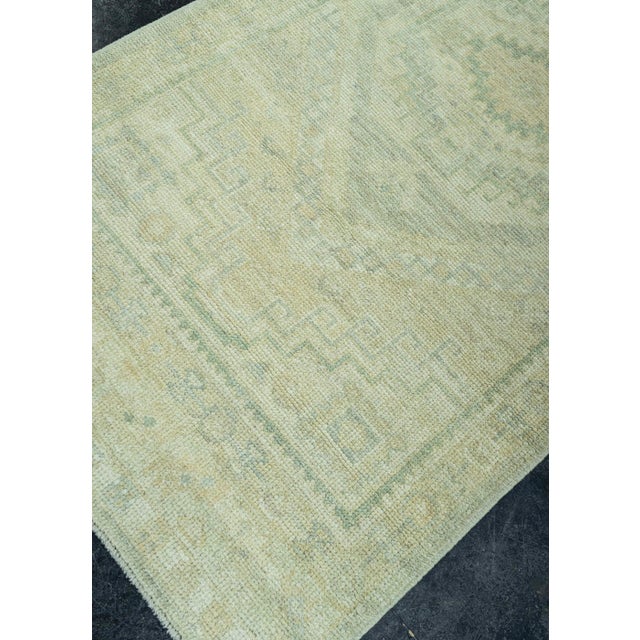 Tan Turkish Oushak Rug 3' x 12'5" #19339 For Sale - Image 8 of 8
