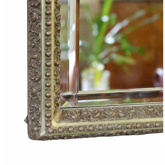 Antique Gilt Full-Length Floor Wall Dressing Mirror, 1910s For Sale - Image 4 of 9