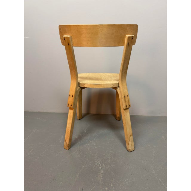 Wood Vintage Model 69 Plywood Chairs by Alvar Aalto for Artek, Finland, 1940s, Set of 4 For Sale - Image 7 of 10