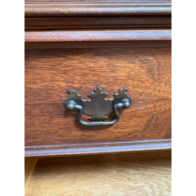 Queen Anne Mahogany China Cabinet, Antique For Sale - Image 11 of 12