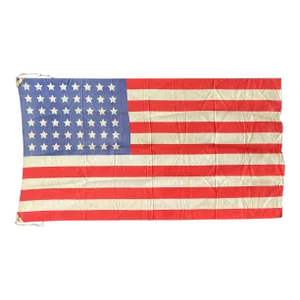 Silk 48 Star American Flag Ready for Framing