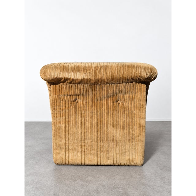 Corduroy Lounge Chair by Mario Bellini for B&B Italia / C&B Italia, 1970s For Sale - Image 3 of 11