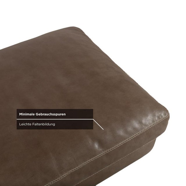 Valentino Corner Sofa and Ottoman in Brown Leather from Machalke, Set of 2 For Sale - Image 13 of 18