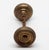 Concave Brass Concentric Door Knobs For Sale - Image 4 of 4