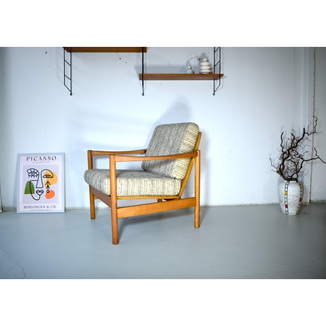 Brown Vintage Lounge Chair from Walter Knoll, 1960s For Sale - Image 8 of 11