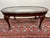 1960s Oval Glass Topped Coffee Table For Sale - Image 4 of 6