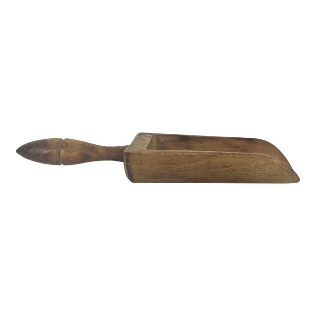 Antique Wood Kitchen Scoop For Sale