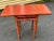 Wood Antique Federal Period 1 Drawer Cherry and Flame Mahogany Dropleaf Work Table For Sale - Image 7 of 8