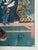 Japanese Woodblock Utagawa Kunisada Framed Wood Gold Gilt Antique Bijin Cherry Blossom Floral Kimono Sake For Sale - Image 16 of 17