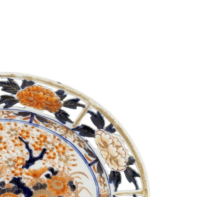 Japanese Porcelain Imari Platter For Sale - Image 4 of 6