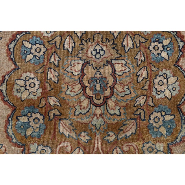 Textile Early 20th Century Persian Kirman Botanic Handmade Wool Carpet For Sale - Image 7 of 7