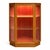 Brown Vintage Illuminated Teak Corner Display Cabinet from Nathan For Sale - Image 8 of 8