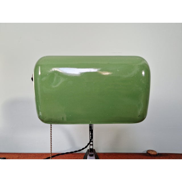 Vintage German Banker's Lamp, 1920s For Sale - Image 10 of 18