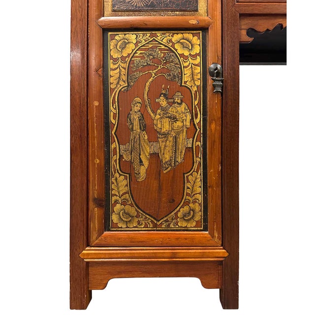 Early 20th Century Chinese Hand Carved Doctor's Desk For Sale In Los Angeles - Image 6 of 13