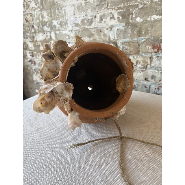 Antique Mediterranean Terracotta Octopus Trap With Oyster Growth – Authentic Fisherman’s Pot For Sale In New York - Image 6 of 14