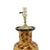 A Pair of Early 21st-Century Hand-Painted Tortoiseshell-Patterned Art Ceramic Table Lamps For Sale - Image 4 of 11