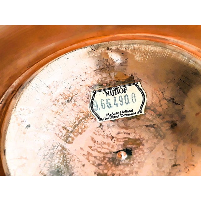 1980s Vintage Copper Umbrella Stand in Hammered, Copper, Brass Handle, 1950 For Sale - Image 5 of 9