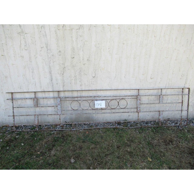 Antique Victorian Iron Gate Window Garden Fence Architectural Salvage Door #078 For Sale In Philadelphia - Image 6 of 7