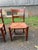 Vintage Early American Shaker Style Solid Wood Ladder Back Rush Seats Dining Chairs For Sale - Image 15 of 16