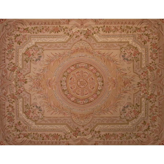 Large Savonnerie Tapestry from Aubusson For Sale - Image 4 of 6