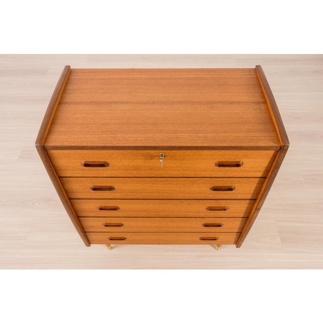 Scandinavian Teak Chest of Drawers, 1960s For Sale - Image 14 of 16