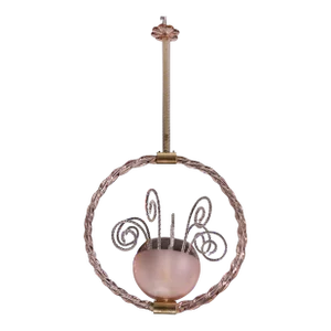 Pink Fount Art Deco Barovier and Toso Glass Murano Pendant, 1940