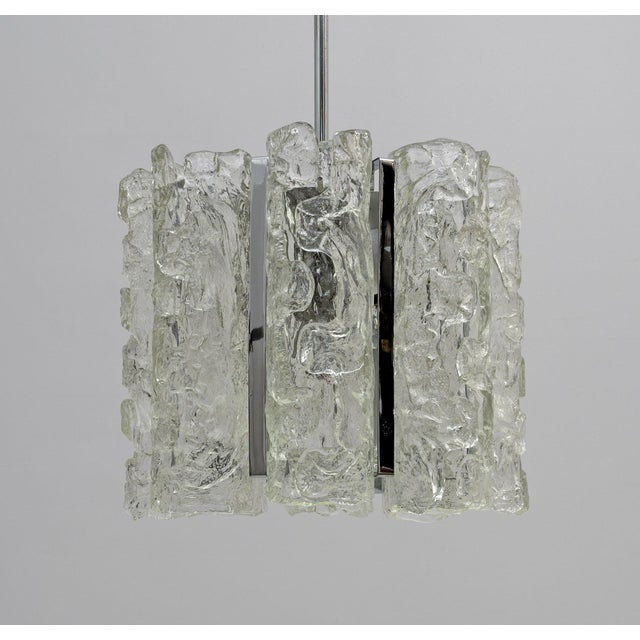 Mid-Century Modern Murano Glass Chandelier by Mazzega, Italy, 1970s For Sale - Image 4 of 8