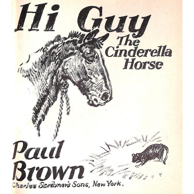 Original 1944 Pencil Drawing From Hi, Guy! The Cinderella Horse by Paul Brown 42 For Sale - Image 4 of 6