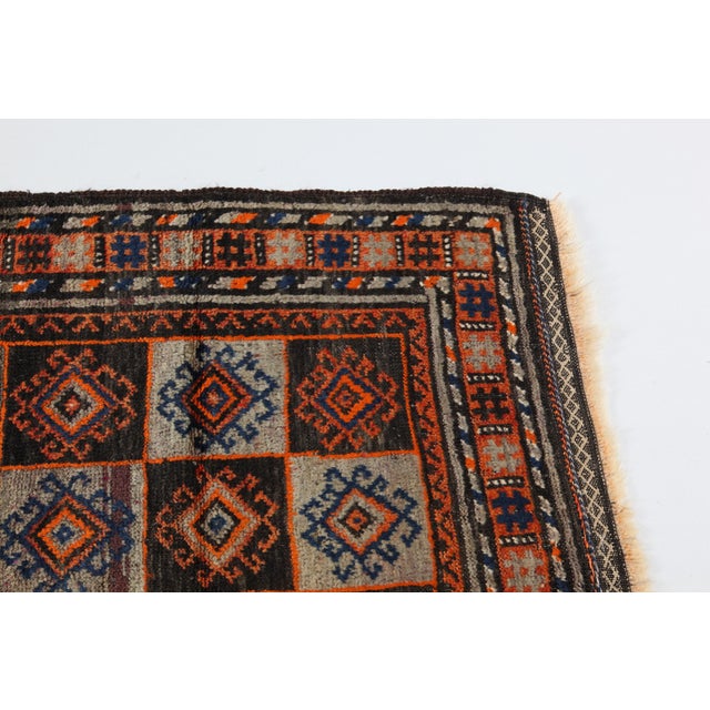 1930s Vintage Double Knotted Wool Prayer Rug For Sale - Image 4 of 11