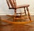 Wood Vintage 1950’s Solid Maple S. Bent & Brothers Colonial Comb-Back Windsor Rocking Chair For Sale - Image 7 of 10