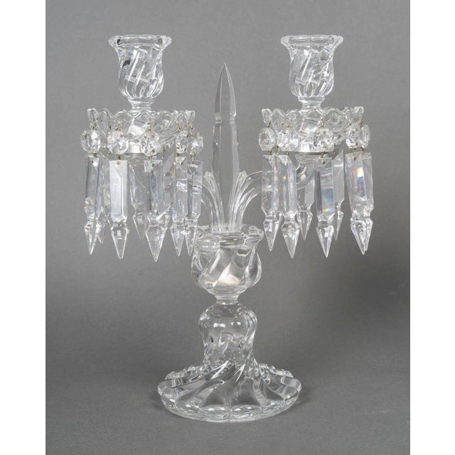 Early 20th Century Napoleon III Candelabras from Baccarat, Set of 2 For Sale - Image 4 of 8
