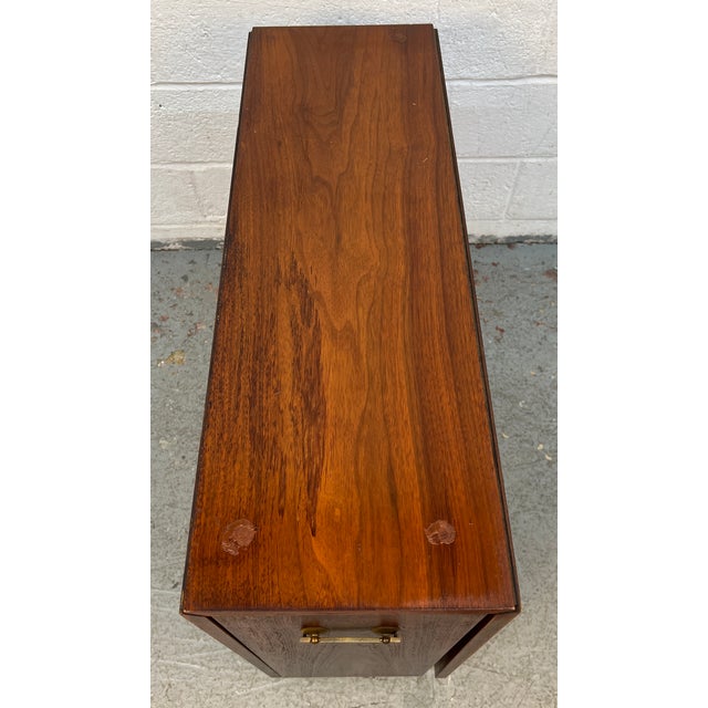 Mid 20 Century Hide-Away Drop Leaf Walnut Dining Table For Sale - Image 13 of 16