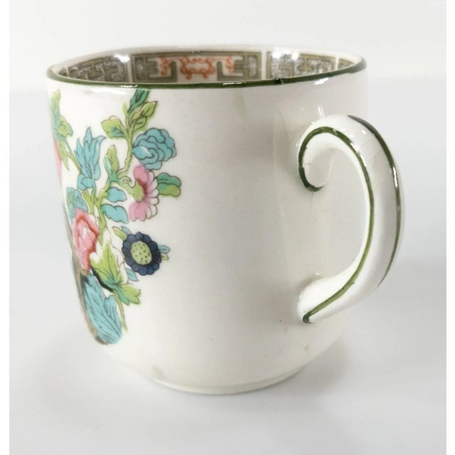 Ceramic 19th Century English Staffordshire Ironstone Aesthetic Cup and Saucer by John Maddock & Sons For Sale - Image 7 of 10