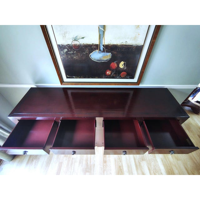 2000 - 2009 Henredon Ming Buffet Sideboard Credenza From the Acquisitions Collection. For Sale - Image 5 of 17