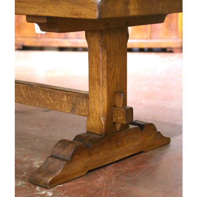 Early 20th Century Early 20th Century French Oak Monastery Refectory Dining Table For Sale - Image 5 of 9