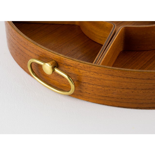 Mid-Century Modern Mid-Century Modern Scandinavian Teak Serving Tray Box, circa 1960 For Sale - Image 3 of 14