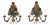 Florentine Hollywood Regency Wall Lamps, Italy, 1960s, Set of 2 For Sale
